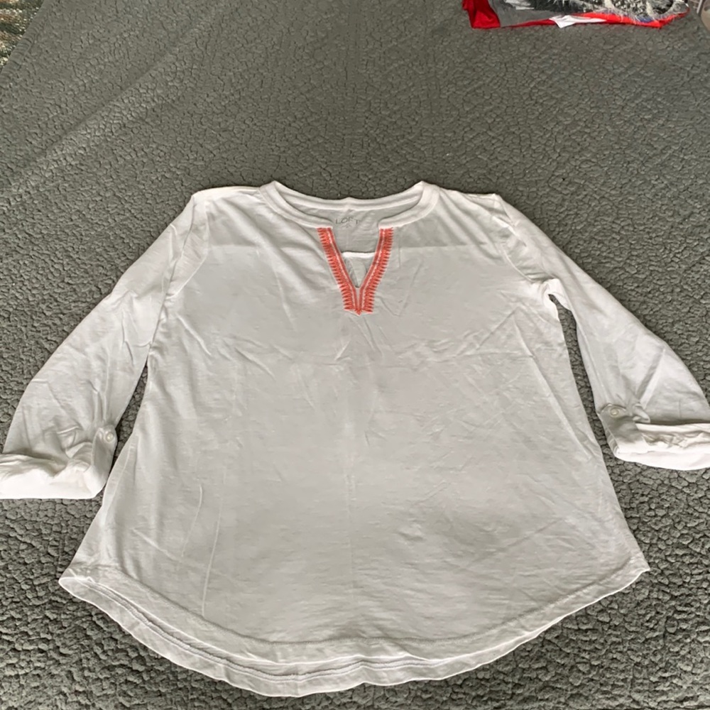 NWOT LOFT 3/4 sleeve top